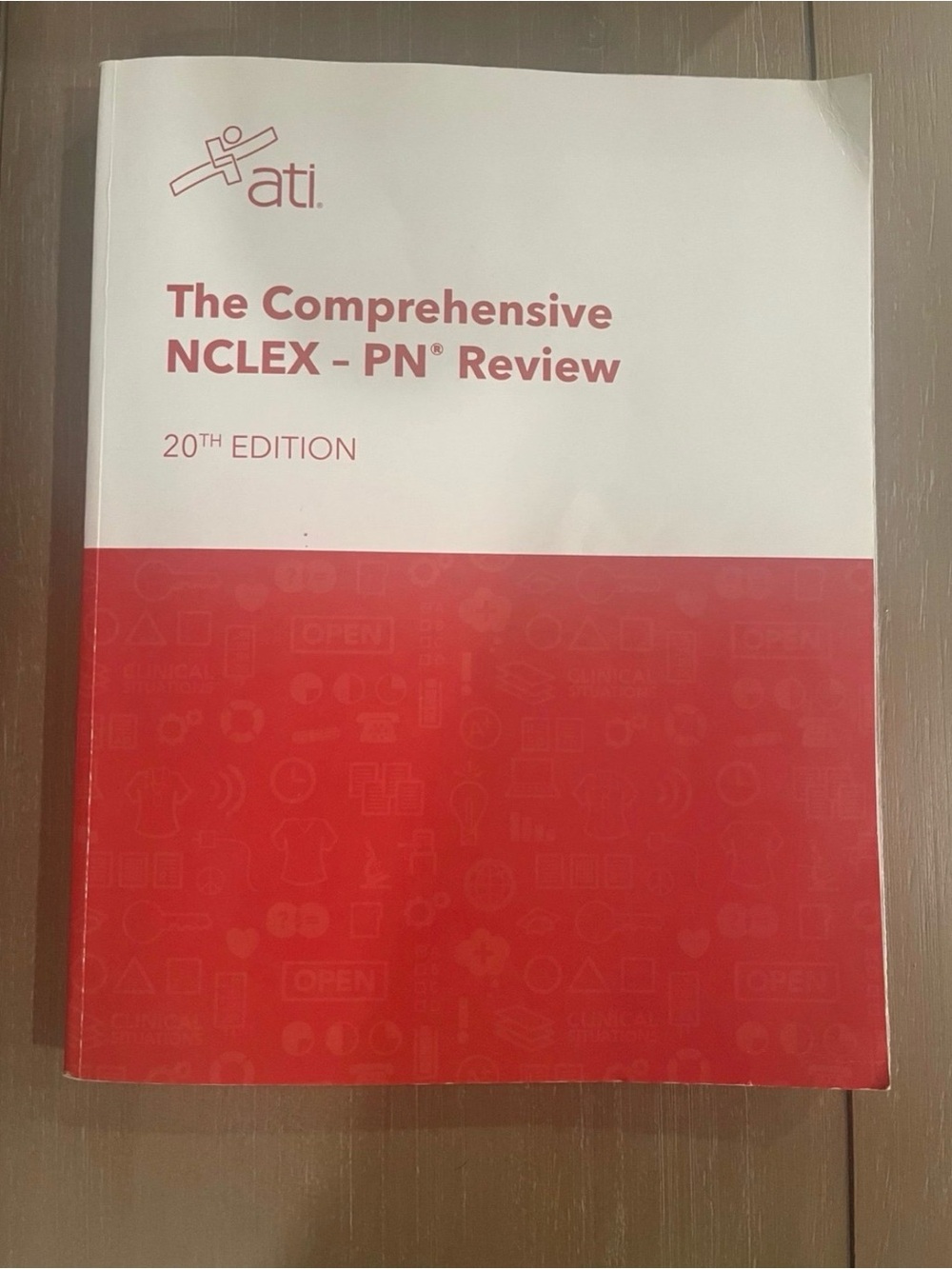 ATI Comprehensive NCLEX review lightly used book